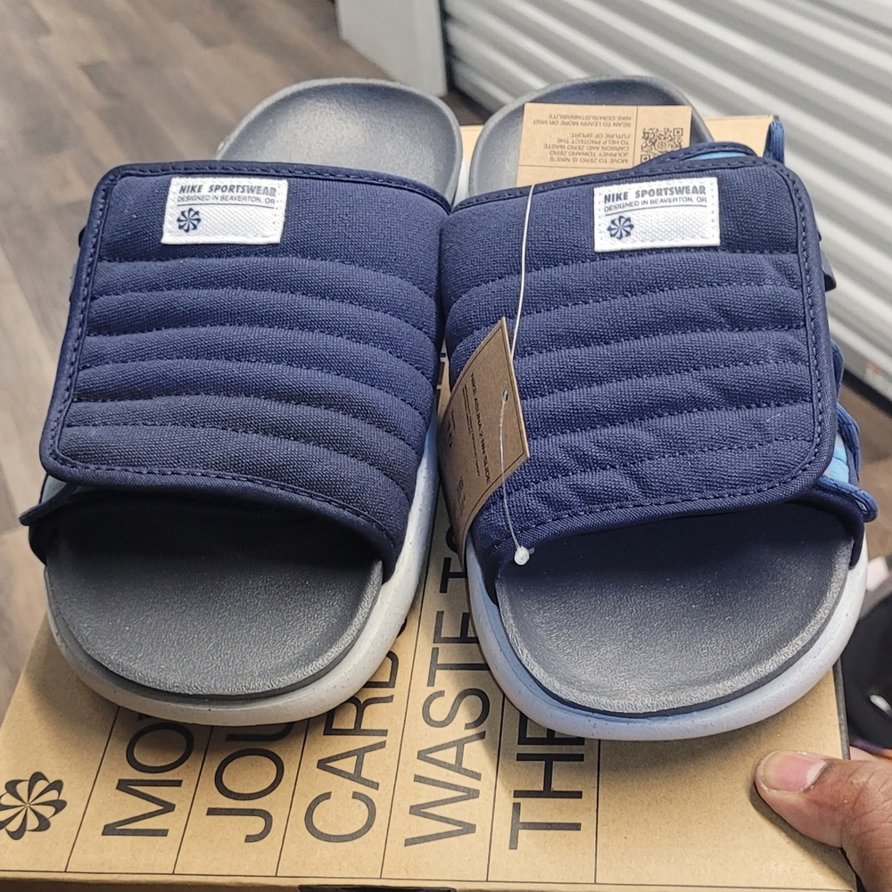 Nike Navy Slide Sandals